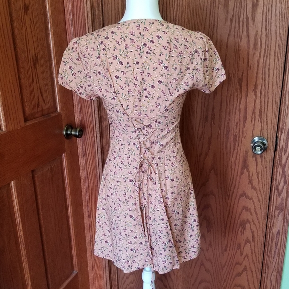 Juniors Rewind Tie Back Dress - Picture 5 of 7